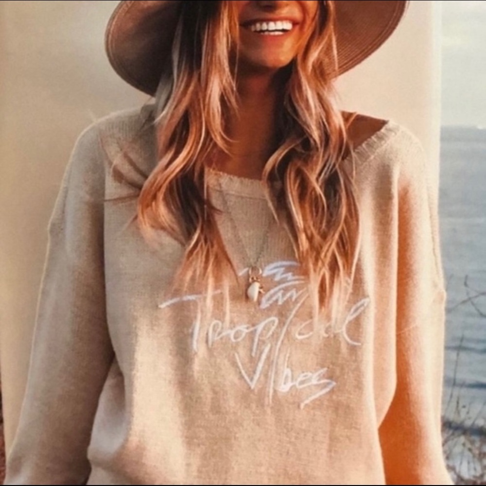 Beachly X Goldfish Kiss,Tropical Vibes Sweater,S